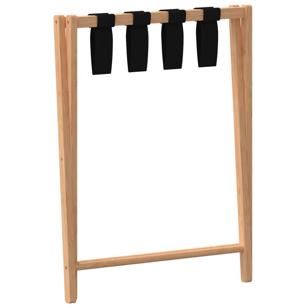 vidaXL Suporte de bagagem 68,5x38x58 cm bambu