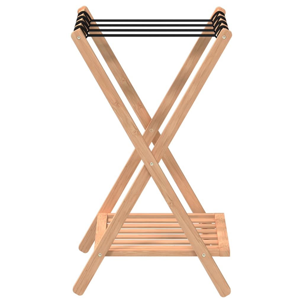 vidaXL Suporte de bagagem 68x38x58 cm bambu