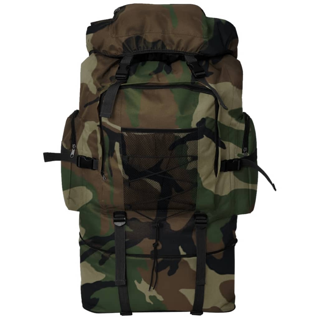 vidaXL Mochila estilo camuflagem do exército XXL 100 L