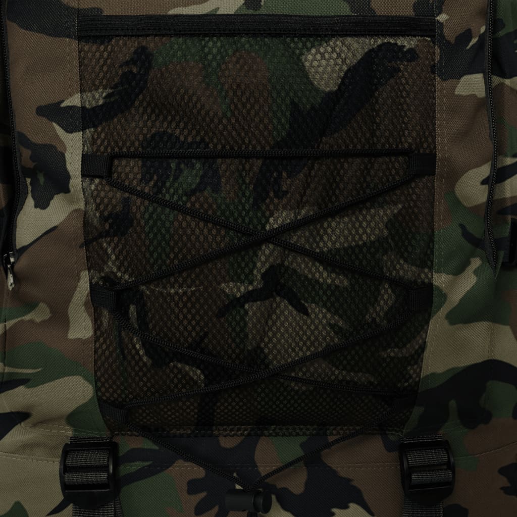 vidaXL Mochila estilo camuflagem do exército XXL 100 L