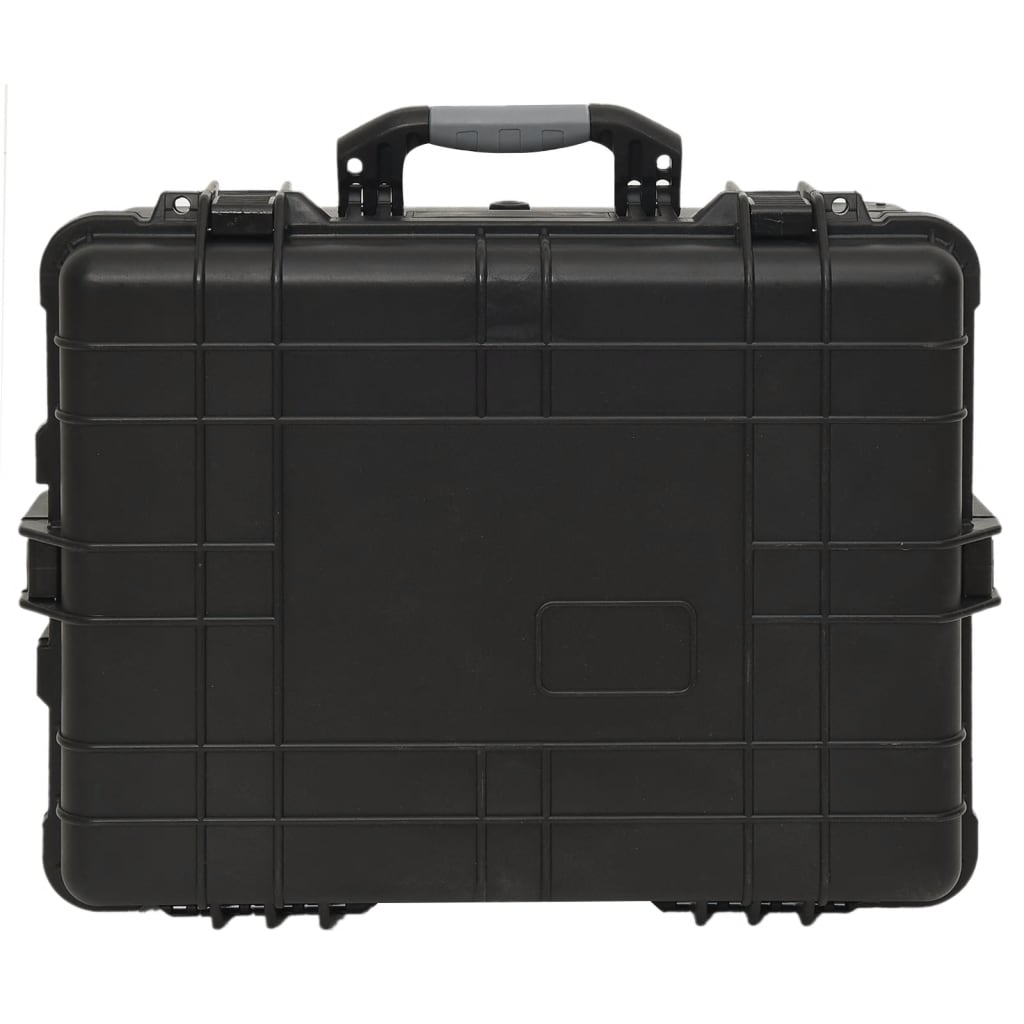 vidaXL Mala de viagem com rodas 58x45x27 cm PP preto