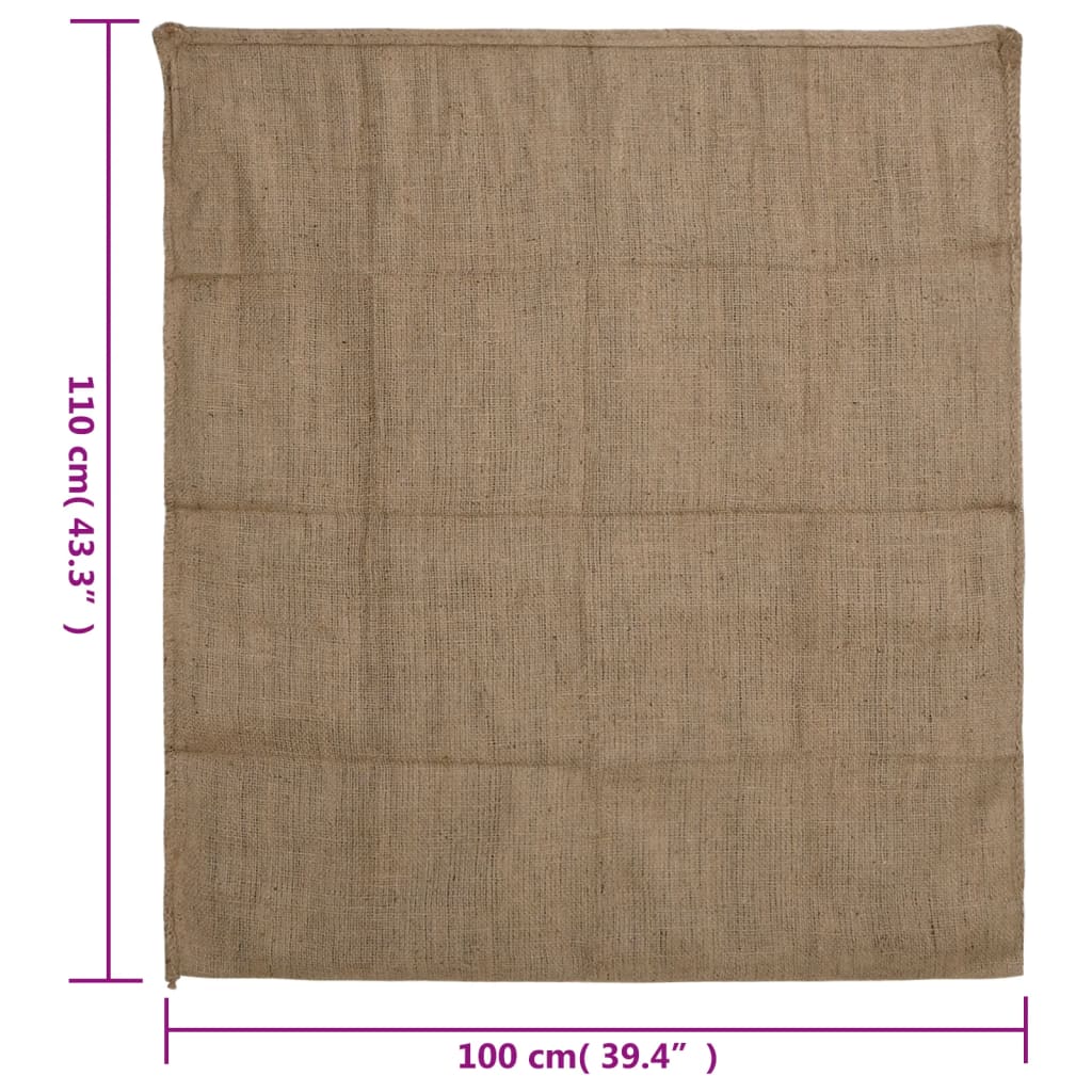 vidaXL Sacos de juta 5 pcs 100x110 cm 100% juta 340 gsm