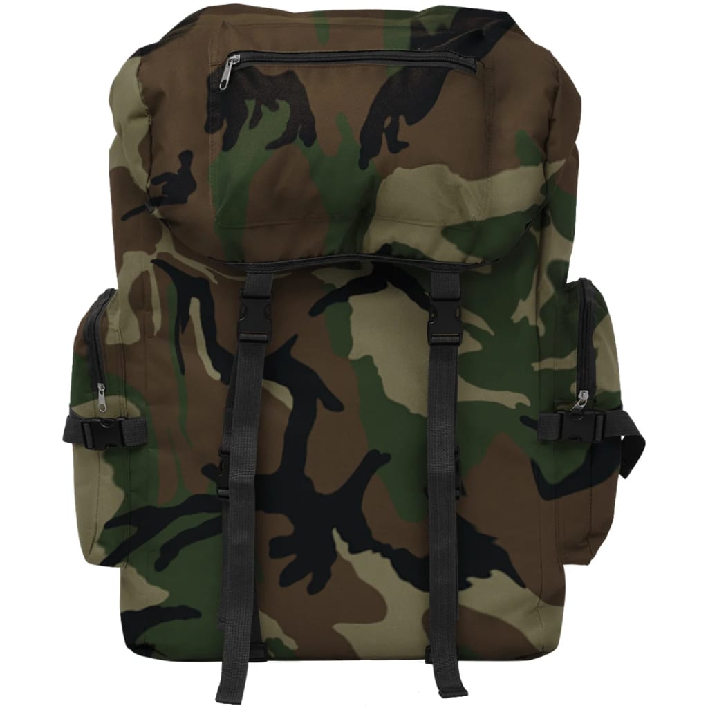 vidaXL Mochila estilo camuflagem do exército 65 L