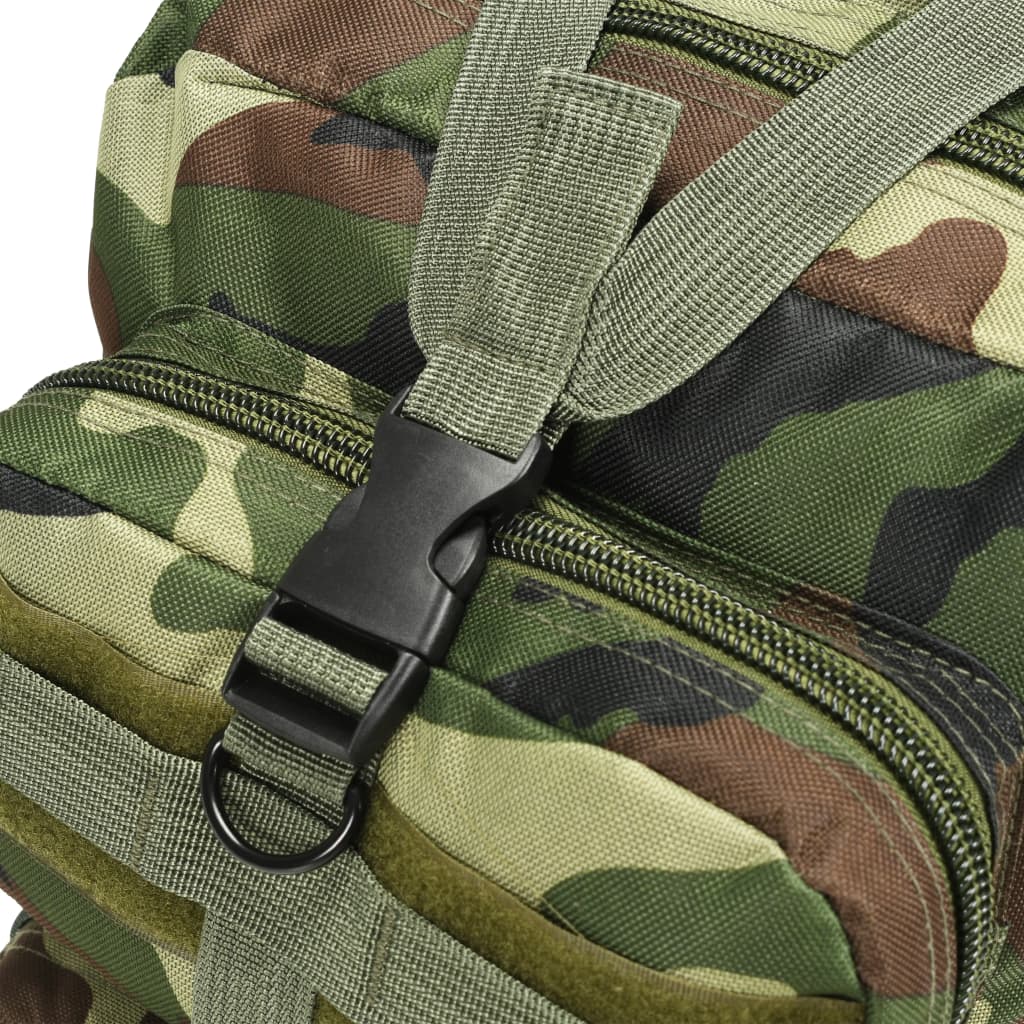 vidaXL Mochila estilo exército 50 L camuflagem