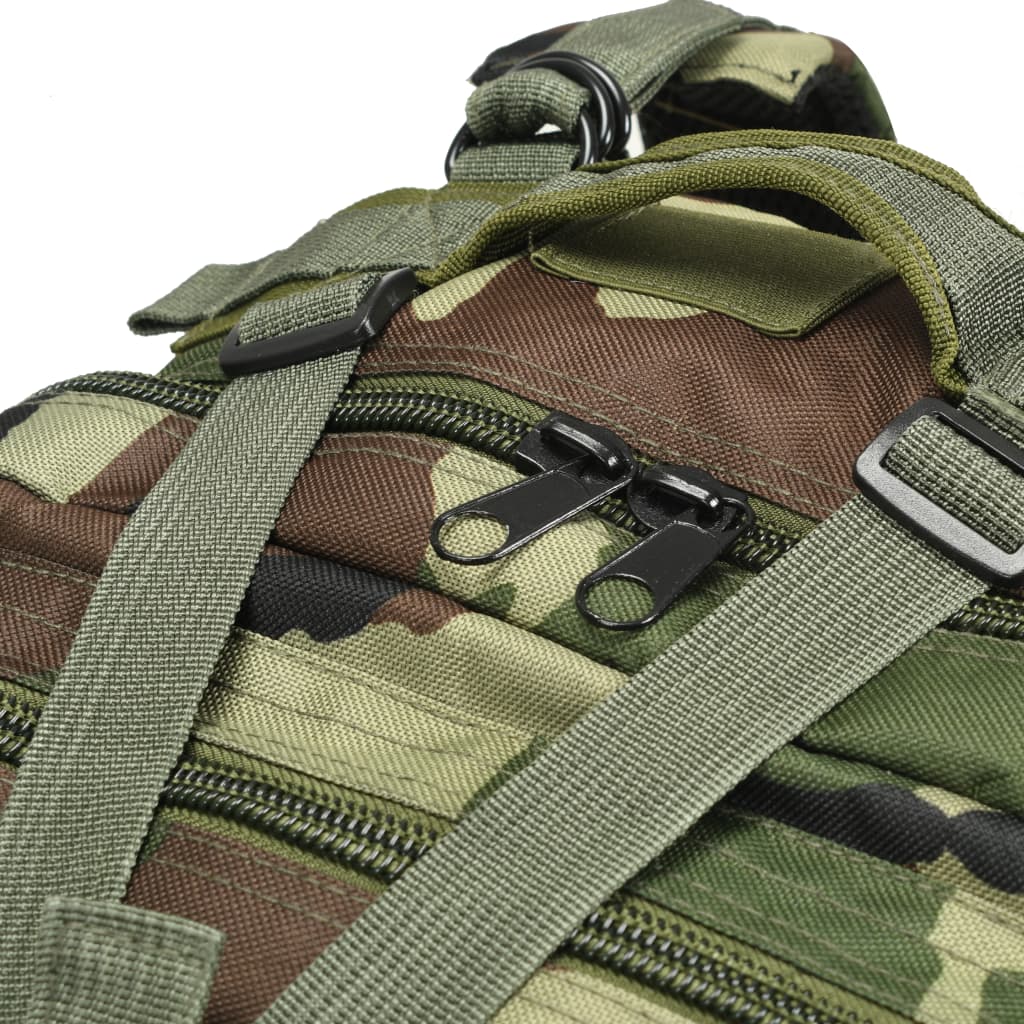 vidaXL Mochila estilo exército 50 L camuflagem