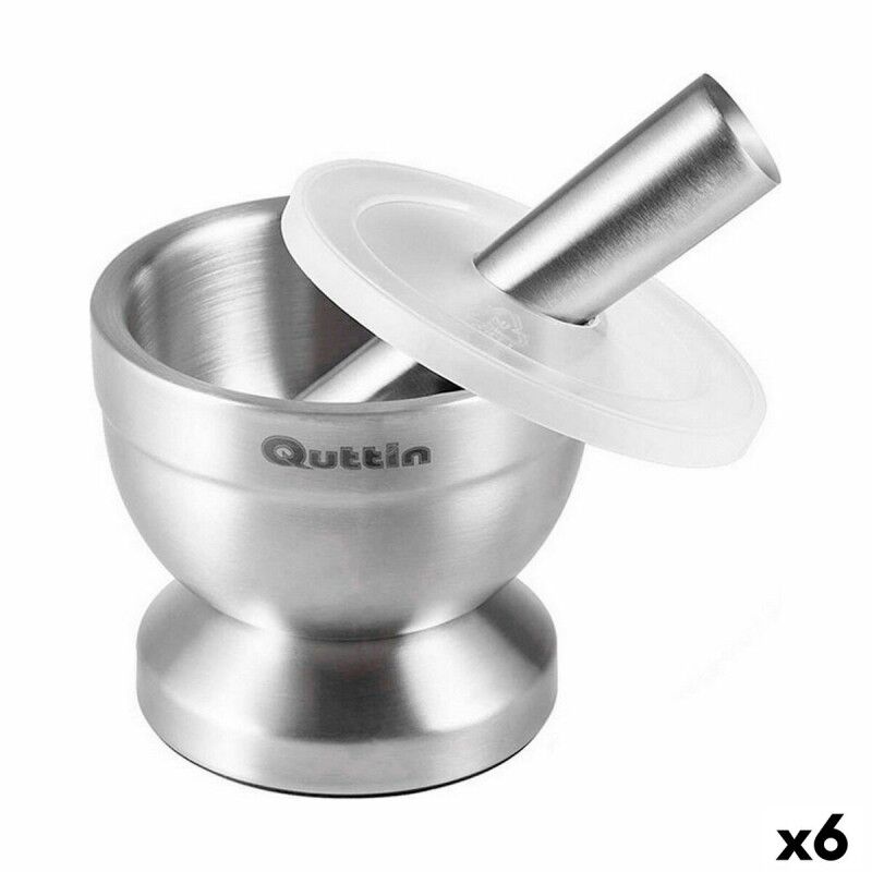 Quttin|Pilão de cozinha Quttin Aço inoxidável Aço 9,8 x 8,2 cm Antideslizante (6 Unidades) Quttin|Pilão de cozinha Quttin Aço inoxidável Aço 9,8 x 8,2 cm Antideslizante (6 Unidades)