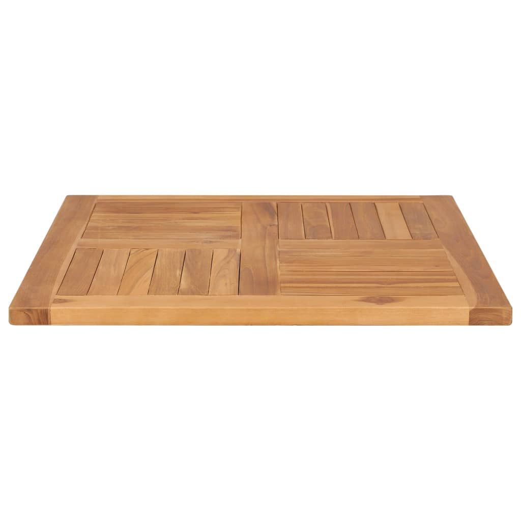 vidaXL Tampo de mesa 70x70x2,5 cm madeira de teca maciça