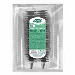 Algon|Copos de champanhe reutilizáveis Algon Preto 6 Unidades 150 ml (50 Peças)