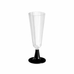 Algon|Copos de champanhe reutilizáveis Algon Preto 6 Unidades 150 ml (50 Peças)