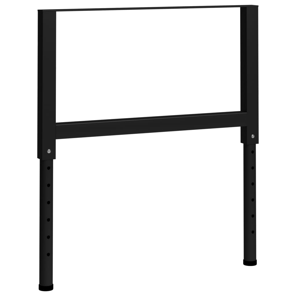 vidaXL Estruturas bancada ajustáveis 2 pcs 85x(69-95,5) cm metal preto