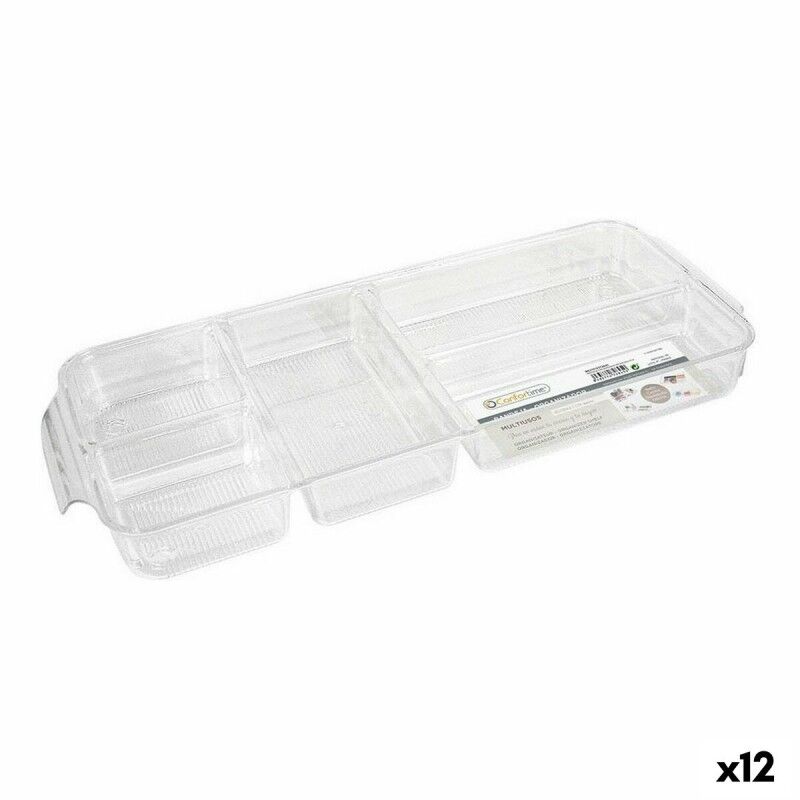 Confortime|Bandeja com Compartimentos Confortime poliestireno 45 x 18 x 4,7 cm 12 Unidades (45 x 18 x 4,7 cm) Confortime|Bandeja com Compartimentos Confortime poliestireno 45 x 18 x 4,7 cm 12 Unidades (45 x 18 x 4,7 cm)