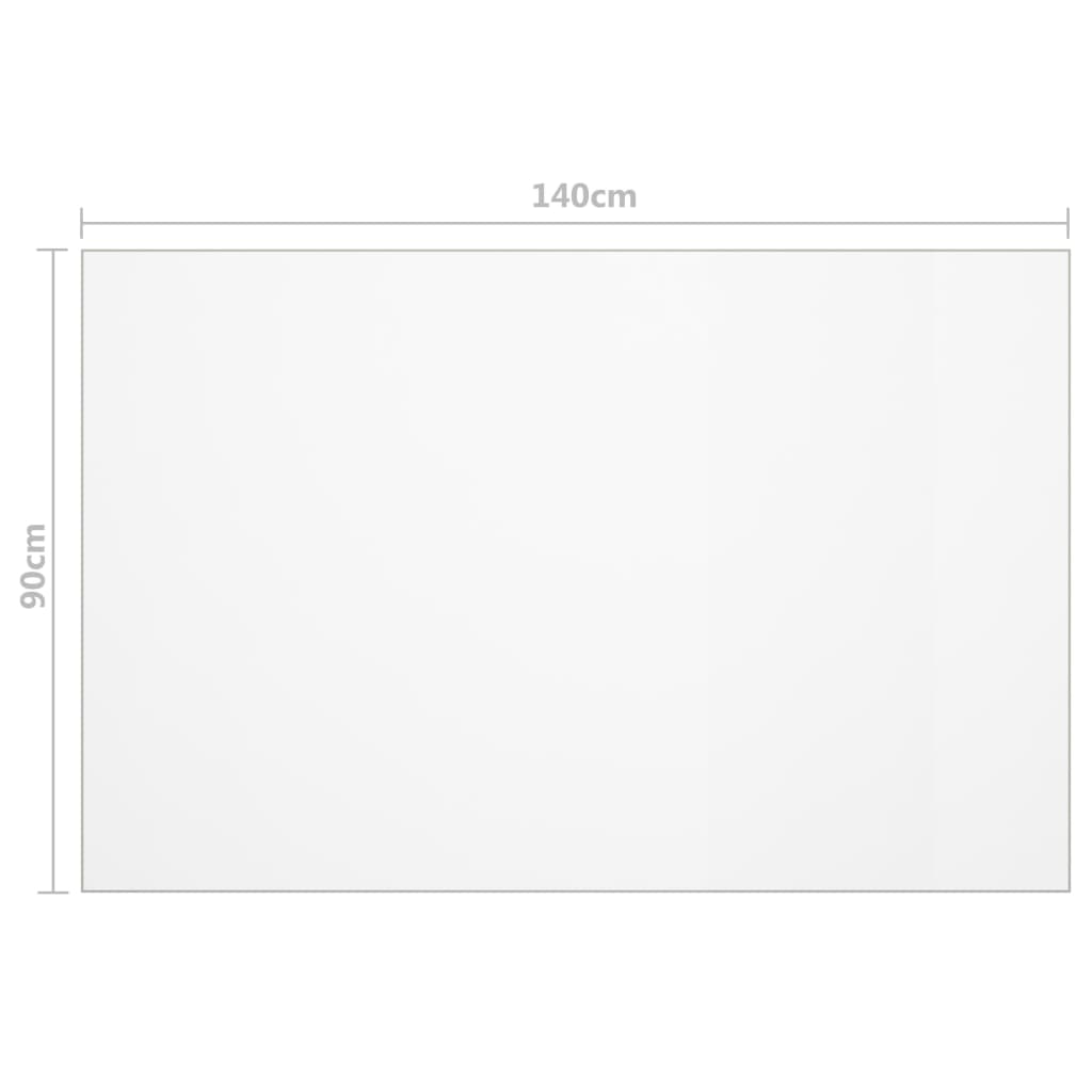 vidaXL Protetor de mesa 140x90 cm 2 mm PVC transparente