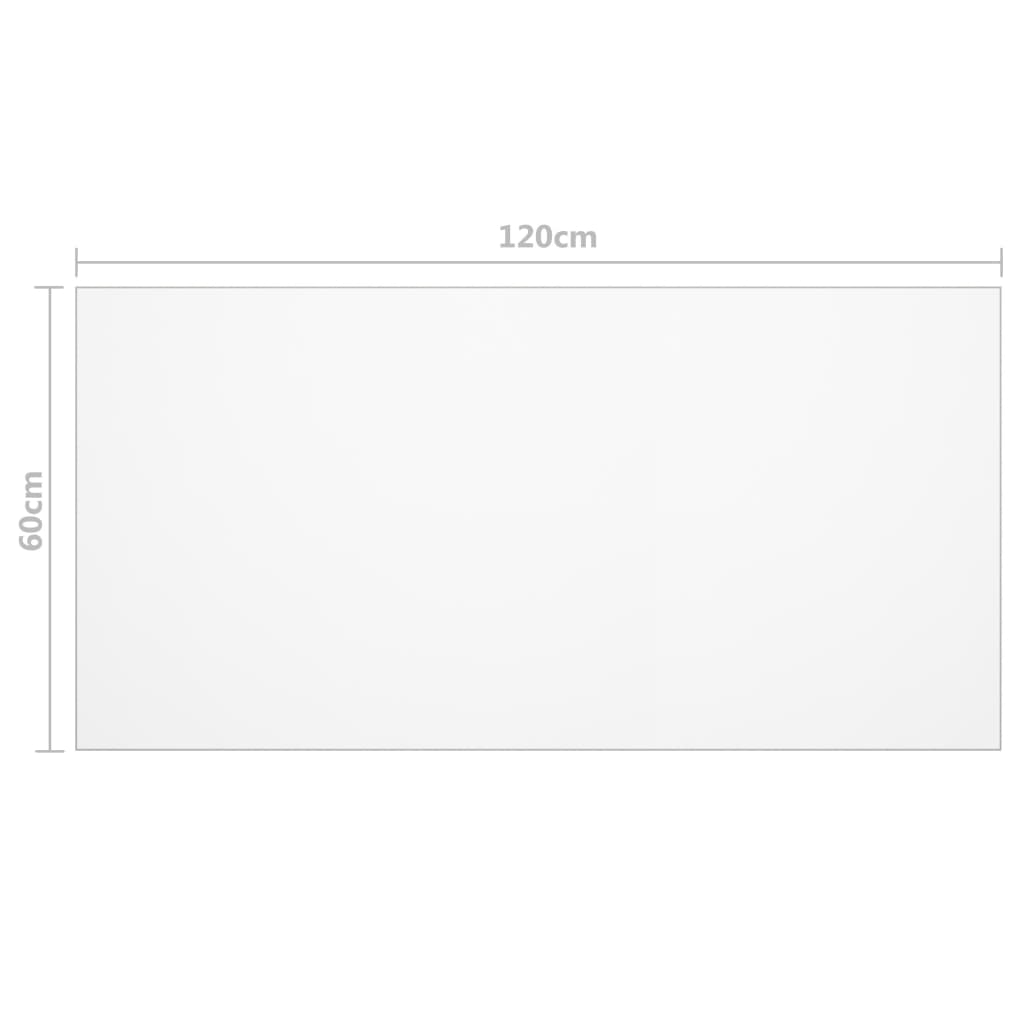 vidaXL Protetor de mesa 120x60 cm 2 mm PVC mate