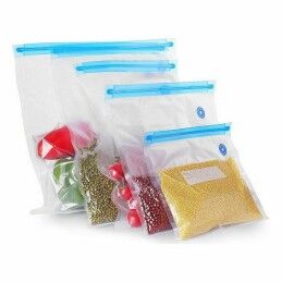 Quttin|Saco Reutilizável para Alimentos Quttin Válvula de vácuo 4 Peças 26 x 34 cm (24 Unidades)