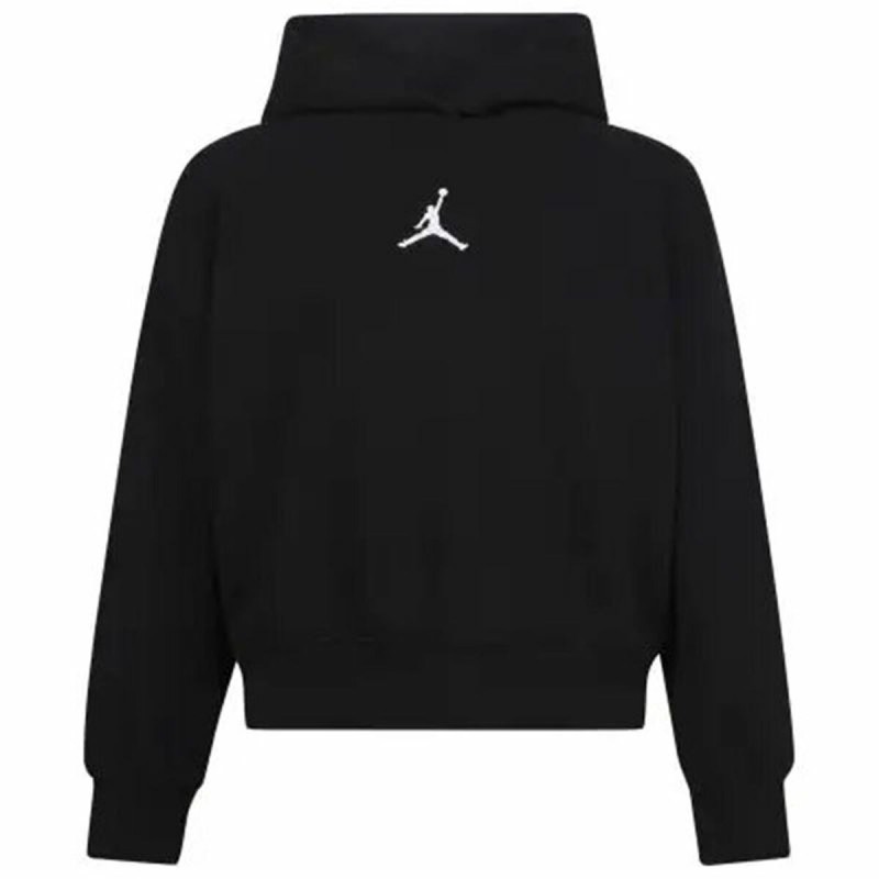 Camisola com Capuz Menina Jordan Jordan Icon Play Preto