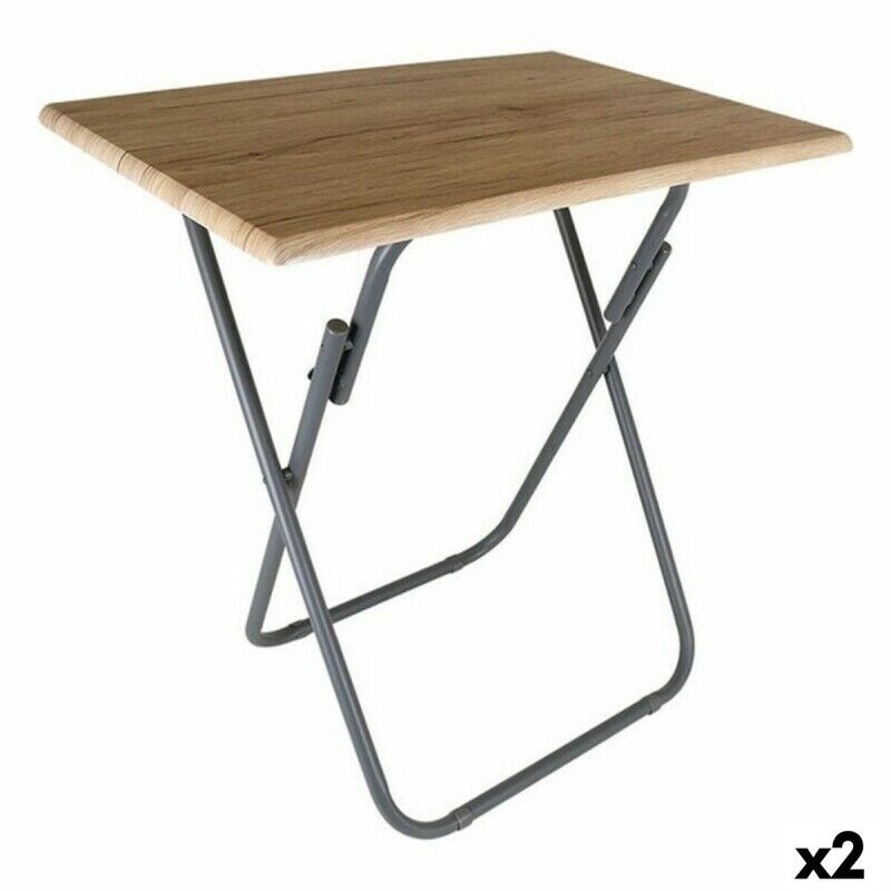 Confortime|Mesa Dobrável Confortime Madeira 73 x 52 x 75 cm (2 Unidades) Confortime|Mesa Dobrável Confortime Madeira 73 x 52 x 75 cm (2 Unidades)