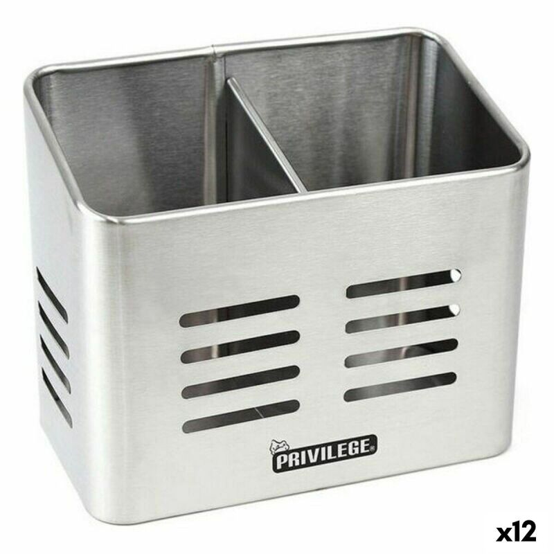 Privilege|Escorredor de Talheres Privilege 40599 Aço inoxidável 16 x 9 x 13 cm (12 Unidades) Privilege|Escorredor de Talheres Privilege 40599 Aço inoxidável 16 x 9 x 13 cm (12 Unidades)