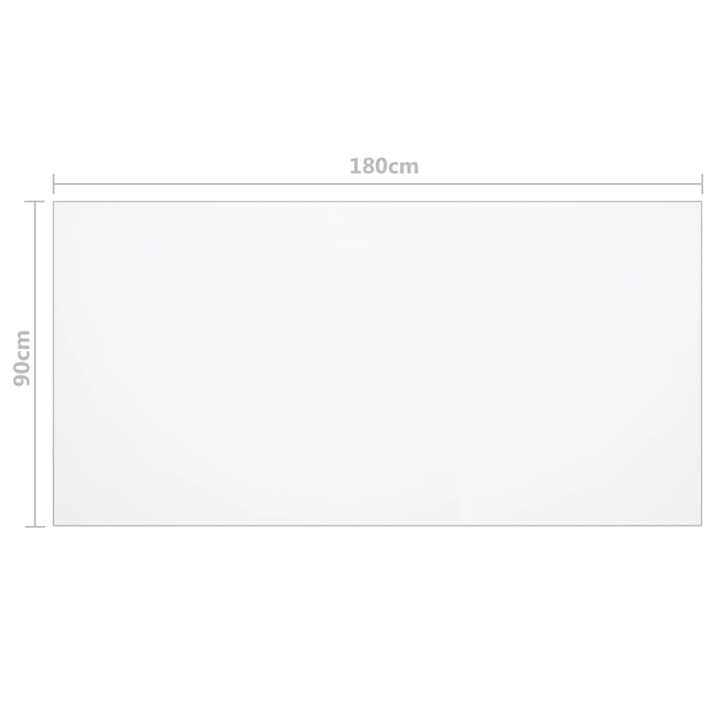 vidaXL Protetor de mesa 180x90 cm 2 mm PVC mate