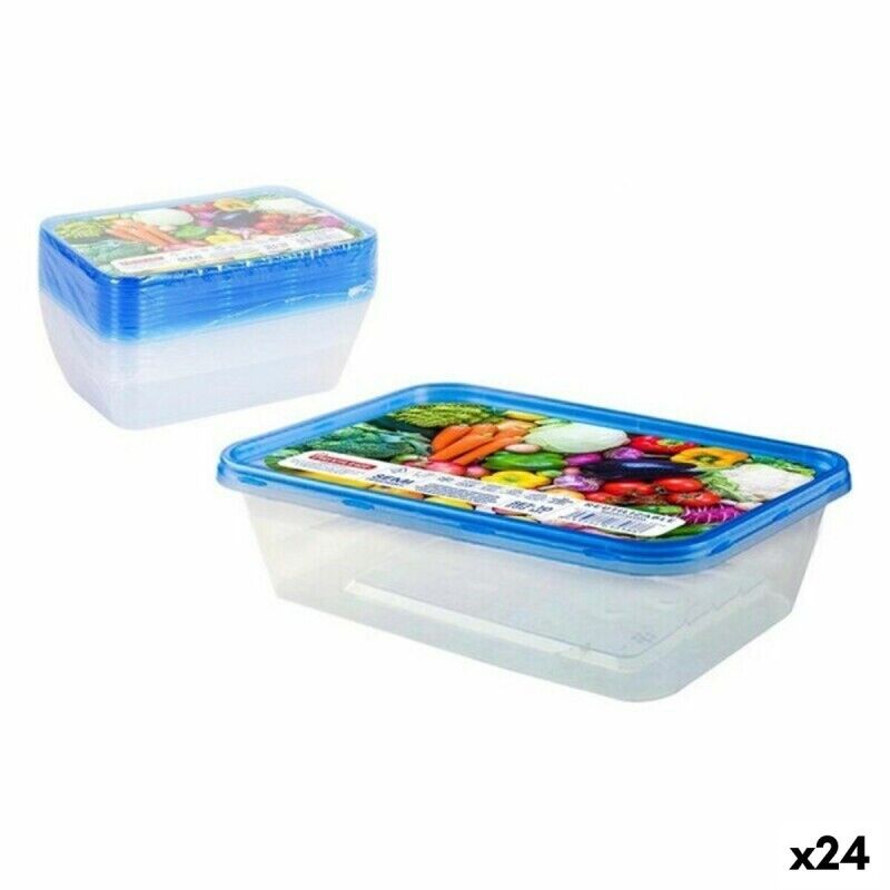 Privilege|Conjunto de 10 Lancheiras Privilege 49786 500 ml Retangular 17,5 x 12 x 4 cm (24 Unidades)