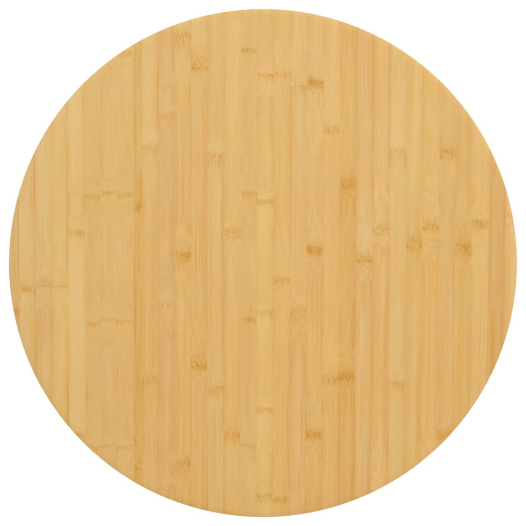 vidaXL Tampo de mesa Ø90x1,5 cm bambu