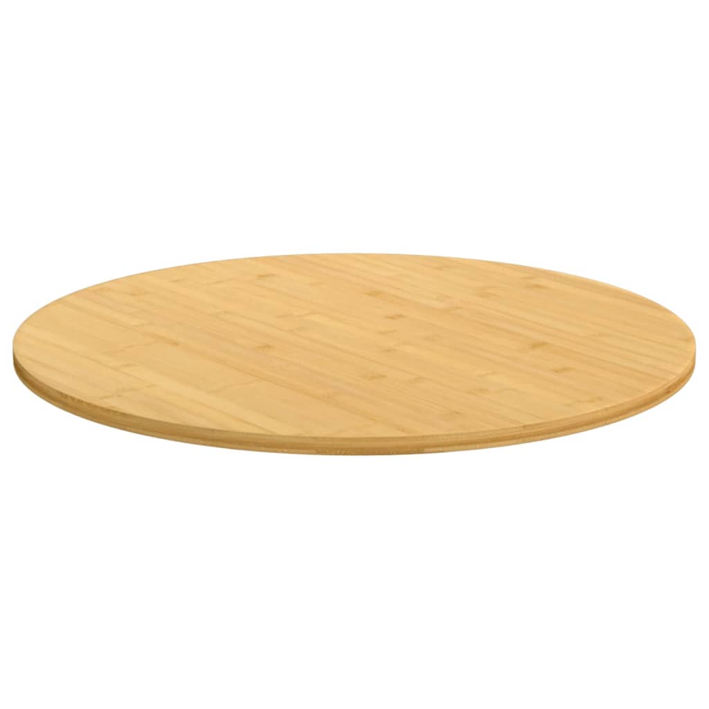 vidaXL Tampo de mesa Ø90x1,5 cm bambu