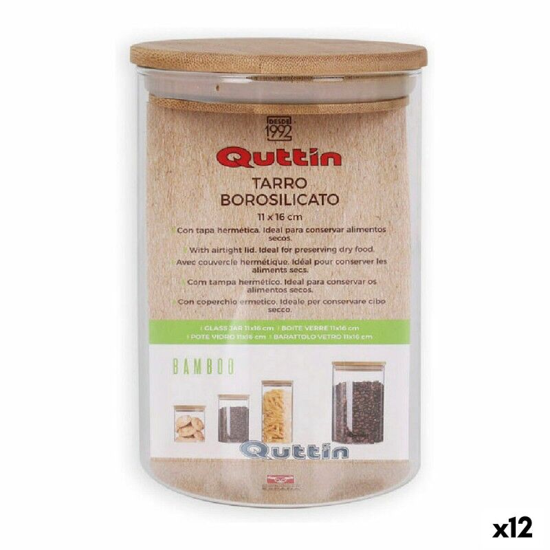 Quttin|Bote Quttin Silicone 1,15 L 11 x 11 x 16 cm (12 Unidades)
