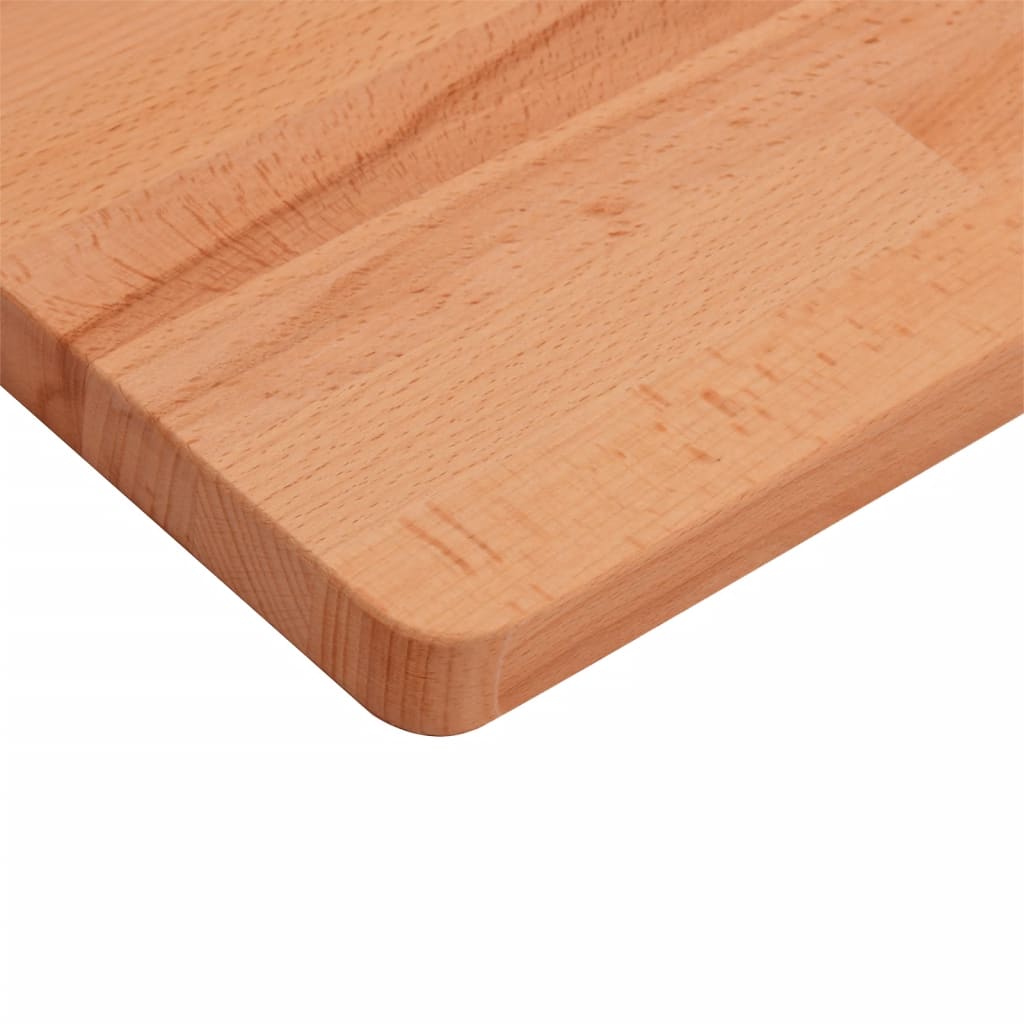 vidaXL Tampo de mesa quadrado 90x90x2,5 cm madeira de faia maciça