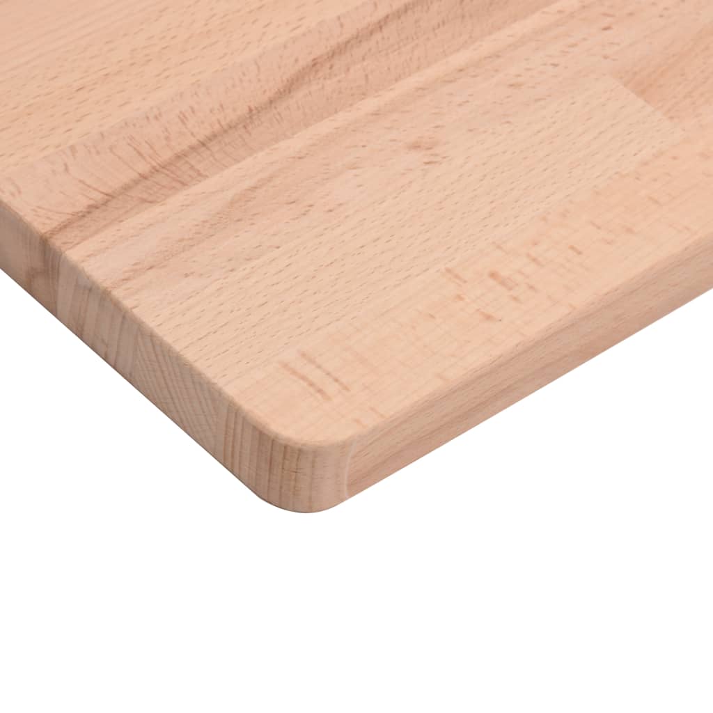 vidaXL Tampo de mesa retangular 100x50x2,5 cm madeira de faia maciça