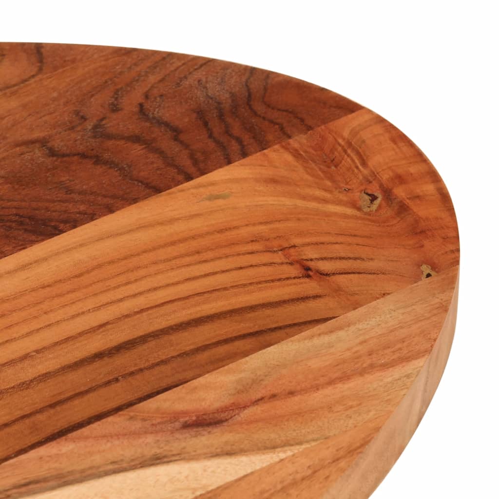 vidaXL Tampo de mesa oval 120x60x2,5 cm madeira de acácia maciça