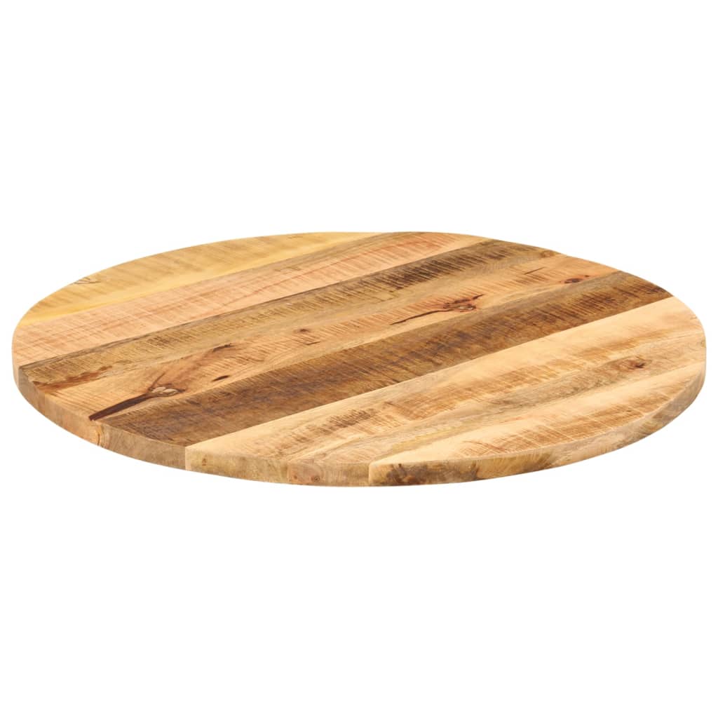 vidaXL Tampo de mesa redondo Ø70x2,5cm madeira mangueira áspera maciça