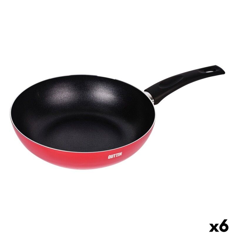 Quttin|Frigideira Wok Quttin Infinity Vermelho 28,3 x 47 x 10 cm Quttin|Frigideira Wok Quttin Infinity Vermelho 28,3 x 47 x 10 cm