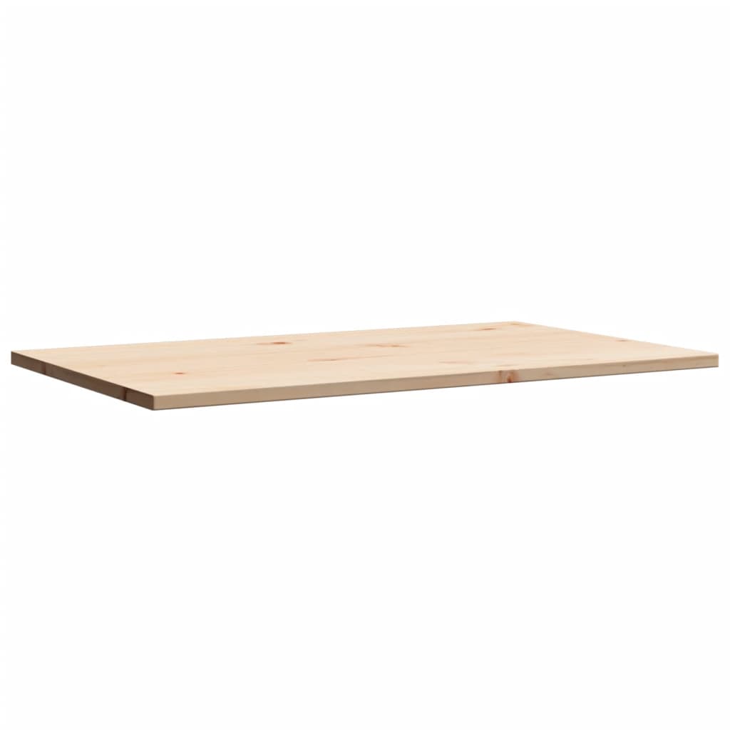 vidaXL Tampo de mesa retangular 80x50x1,7 cm pinho maciço