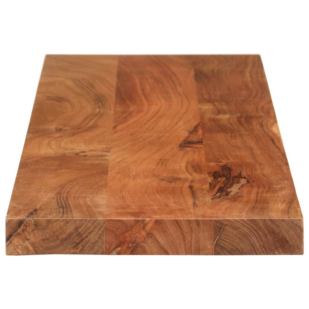 vidaXL Tampo de mesa retangular 120x20x2,5 cm madeira de acácia maciça