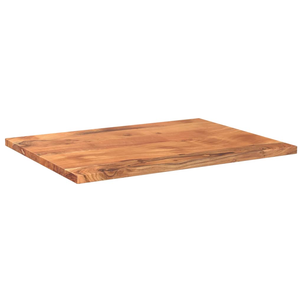 vidaXL Tampo de mesa retangular 90x70x2,5 cm madeira de acácia maciça