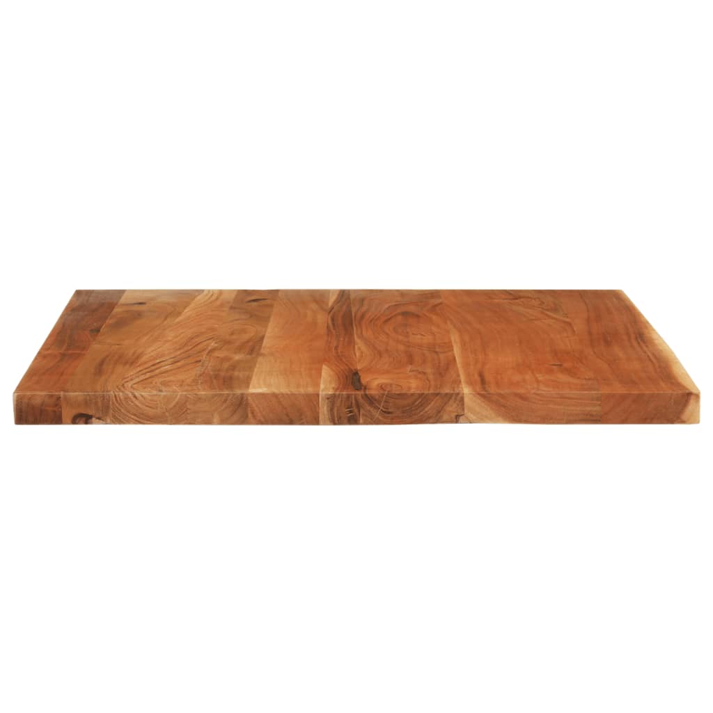 vidaXL Tampo de mesa retangular 110x80x2,5 cm madeira de acácia maciça