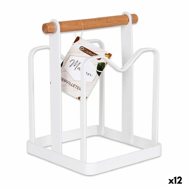 Confortime|Porta-guardanapos Confortime 124022 14,2 x 12,2 x 18,7 cm (12 Unidades) Branco Confortime|Porta-guardanapos Confortime 124022 14,2 x 12,2 x 18,7 cm (12 Unidades) Branco