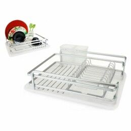 Confortime|Escorredor de Louça Confortime Alluma Alumínio 43 x 32 x 12 cm (4 Unidades)