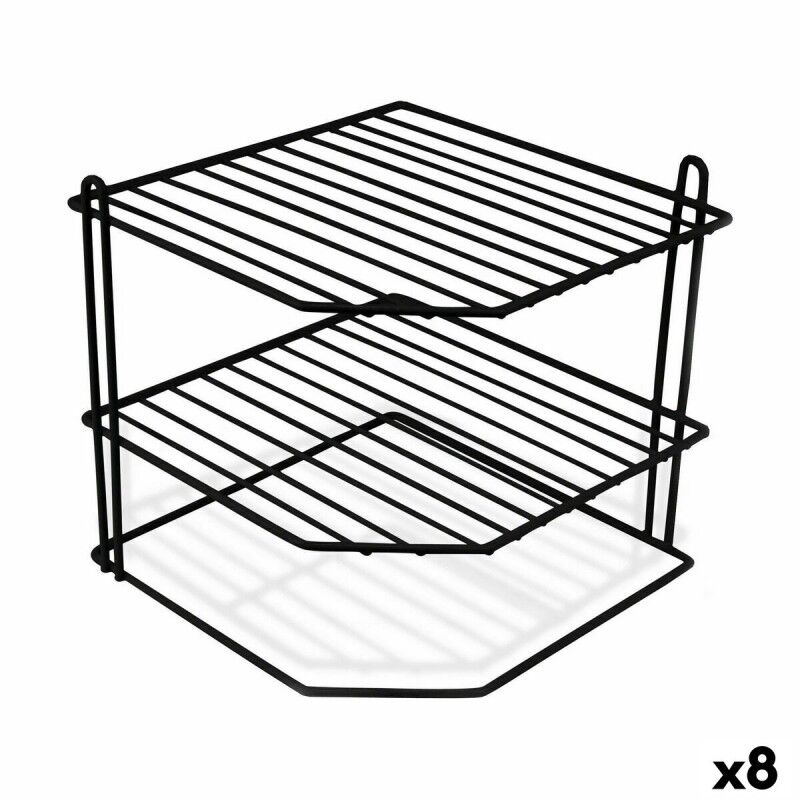 Confortime|Suporte para Pratos Confortime Preto 22 x 22 x 22 cm 22 x 22 x 25 cm Estante de canto (8 Unidades) Confortime|Suporte para Pratos Confortime Preto 22 x 22 x 22 cm 22 x 22 x 25 cm Estante de canto (8 Unidades)