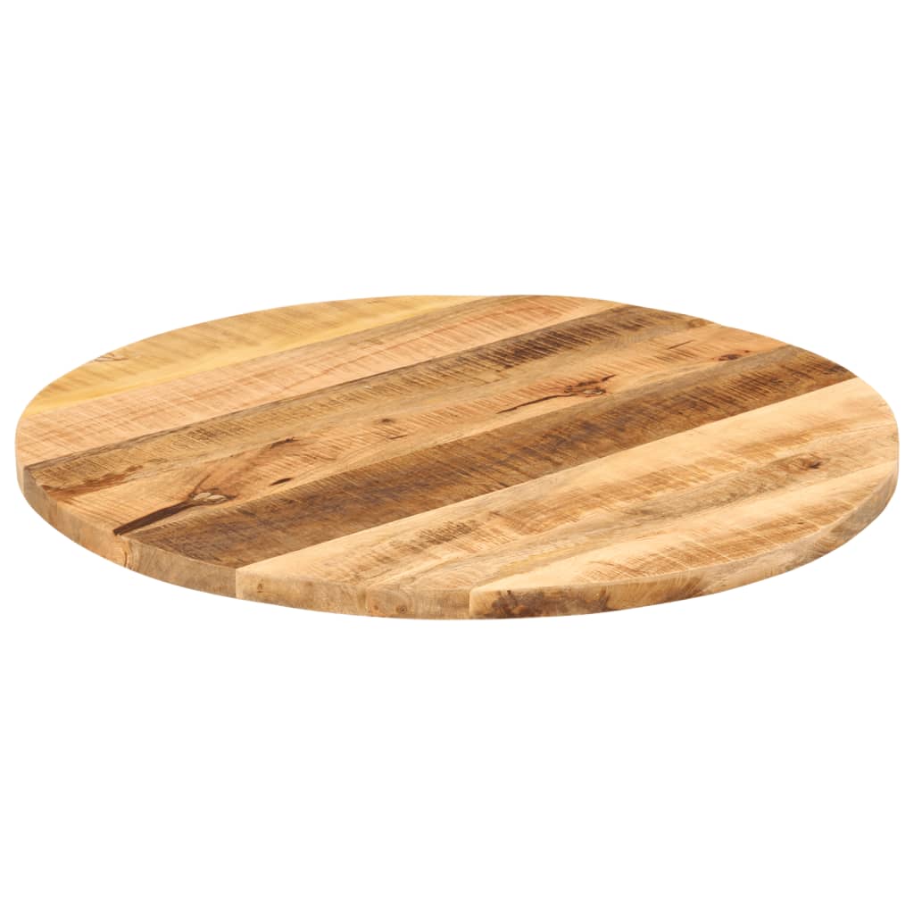 vidaXL Tampo de mesa redondo Ø90x3,8cm madeira mangueira áspera maciça