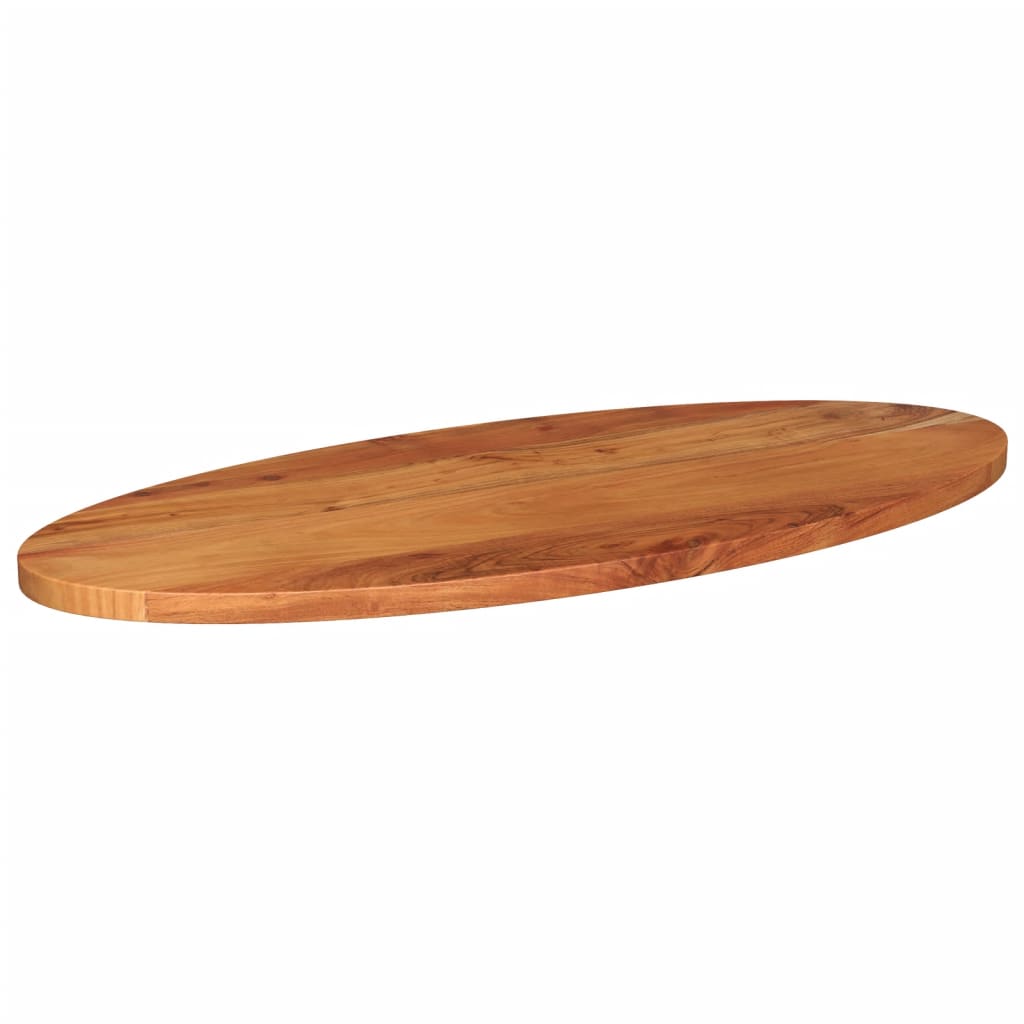 vidaXL Tampo de mesa oval 90x40x2,5 cm madeira de acácia maciça