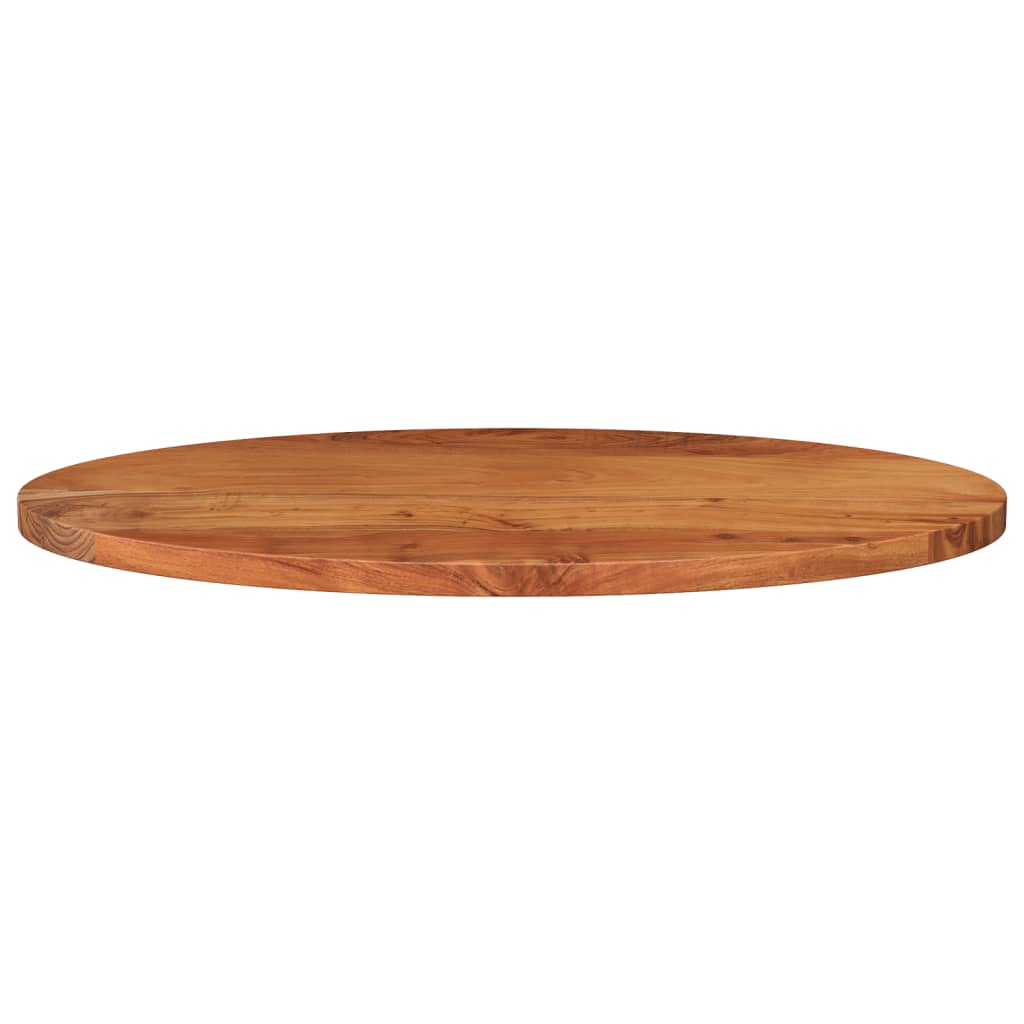 vidaXL Tampo de mesa oval 90x40x2,5 cm madeira de acácia maciça