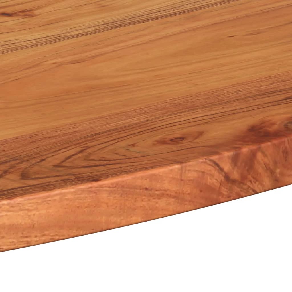 vidaXL Tampo de mesa oval 90x40x2,5 cm madeira de acácia maciça