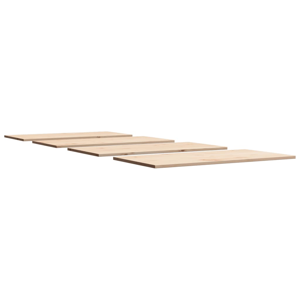 vidaXL Tampos de mesa retangulares 4 pcs 100x50x1,7 cm pinho maciço