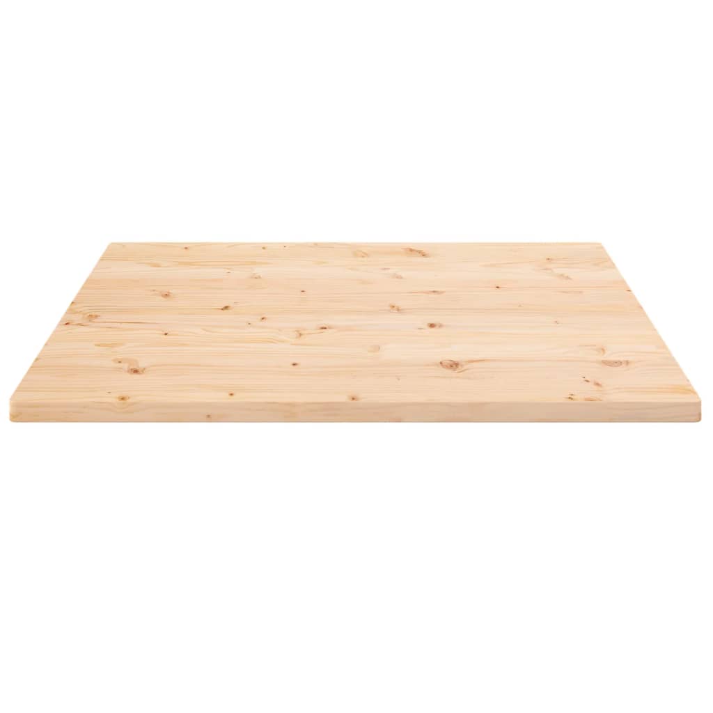 vidaXL Tampo de mesa quadrado 90x90x2,5 cm pinho maciço