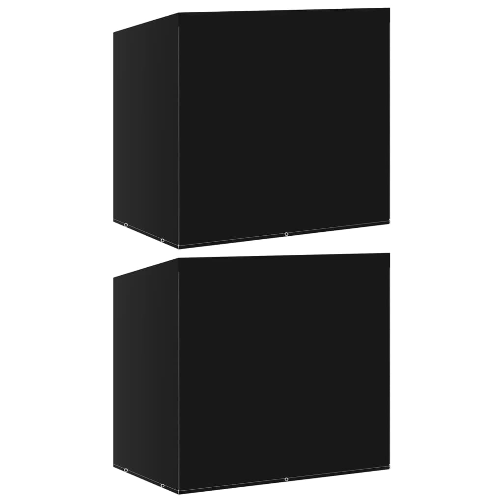 vidaXL Capas para banco de baloiço 2 pcs 6 ilhós 135x105x175 cm