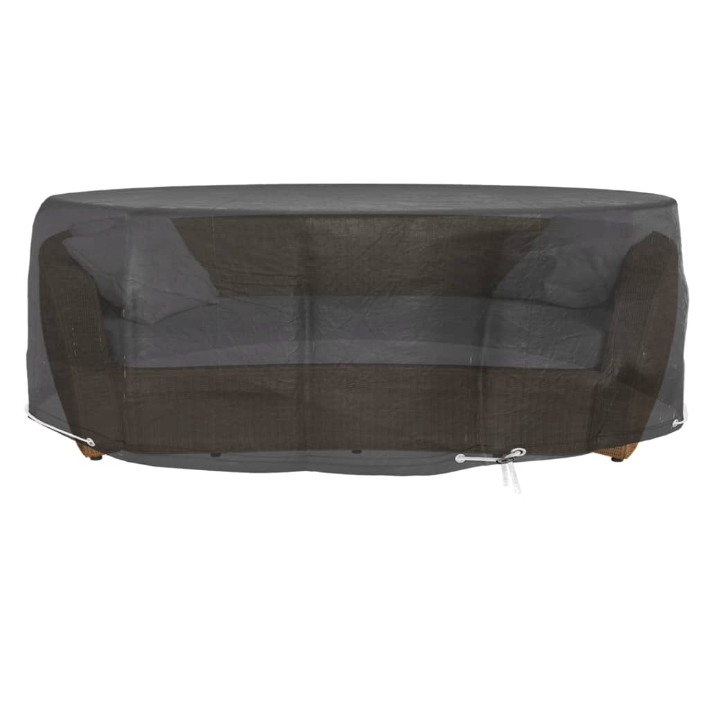 vidaXL Capas p/ espreguiçadeira ilha 2 pcs 10 ilhós Ø236x67 cm redondo