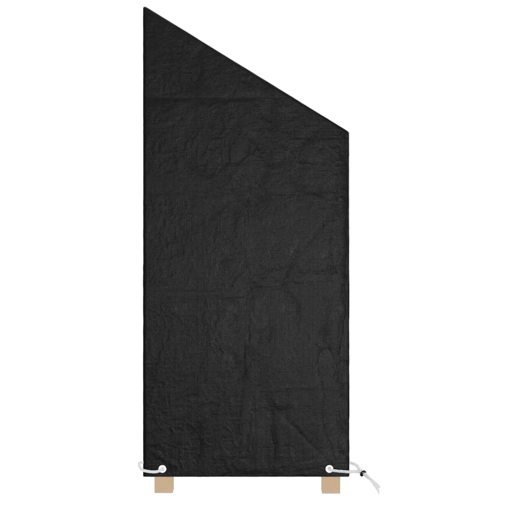 vidaXL Capas cadeiras jardim 2 pcs 8 ilhós 65x65x110/150cm polietileno