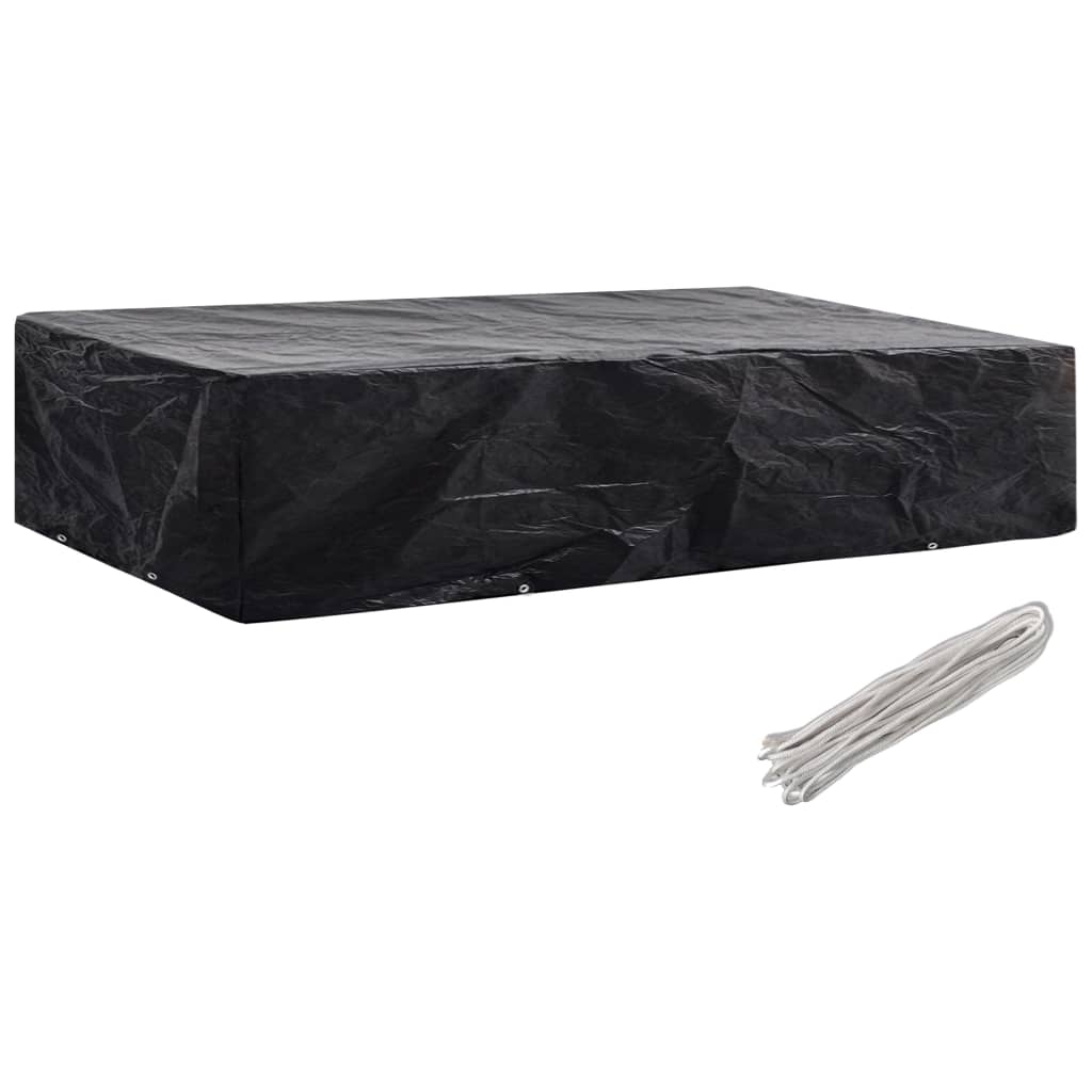 vidaXL Capa para espreguiçadeira de jardim 2 pcs 8 ilhós 218x77x55 cm