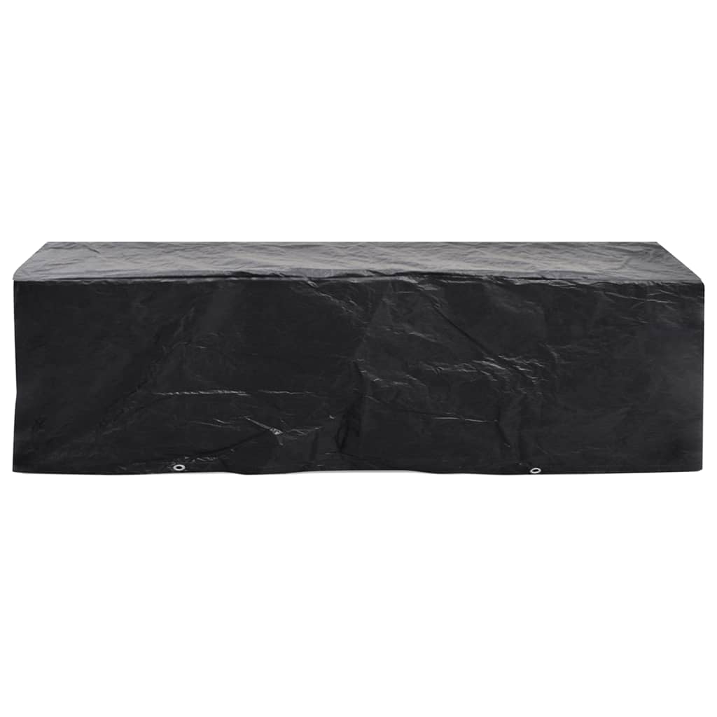 vidaXL Capa para espreguiçadeira de jardim 2 pcs 8 ilhós 218x77x55 cm