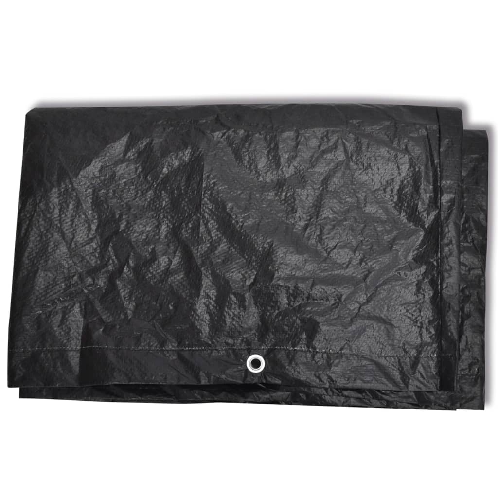 vidaXL Capas para mobiliário de jardim 2 pcs 8 ilhós 242x162x100 cm